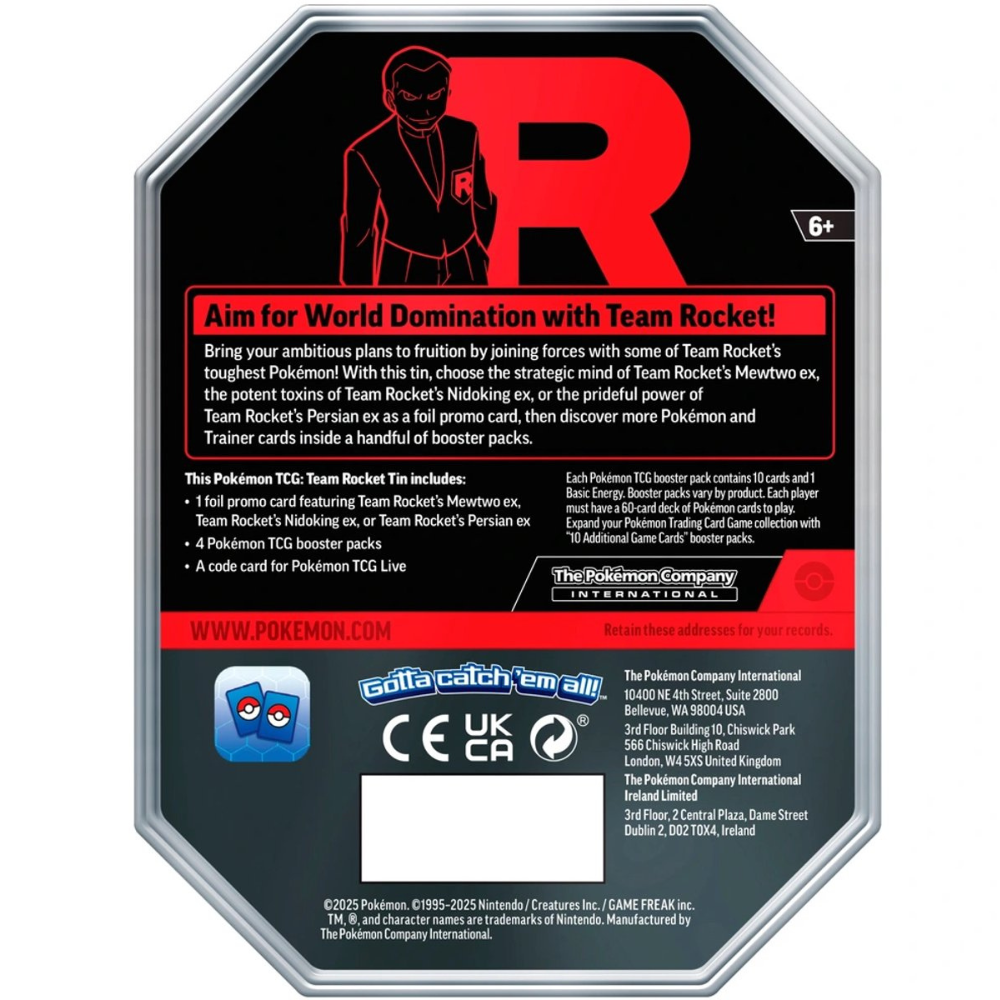 Pokémon Team Rocket EX Tin – Persian