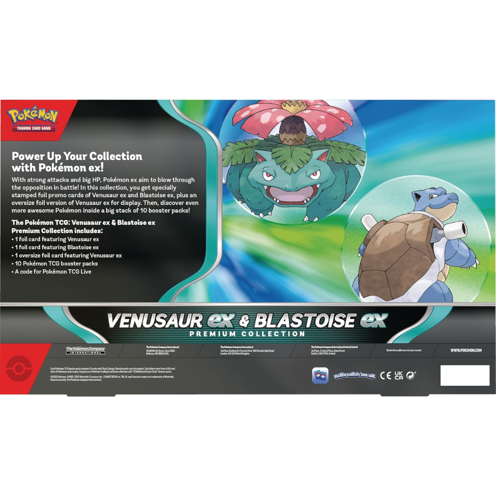 Pokémon TCG: Venusaur EX & Blastoise EX Premium Collection