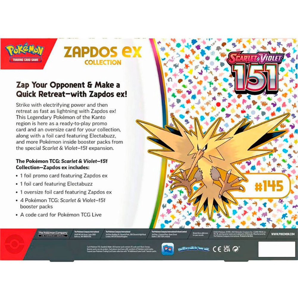 Pokémon Scarlet & Violet 151 Zapdos EX Collection