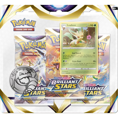 Pokémon Sword & Shield Brilliant Stars 3-Pack Blister