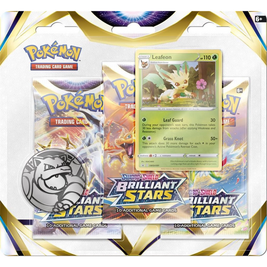 Pokémon Sword & Shield Brilliant Stars 3-Pack Blister