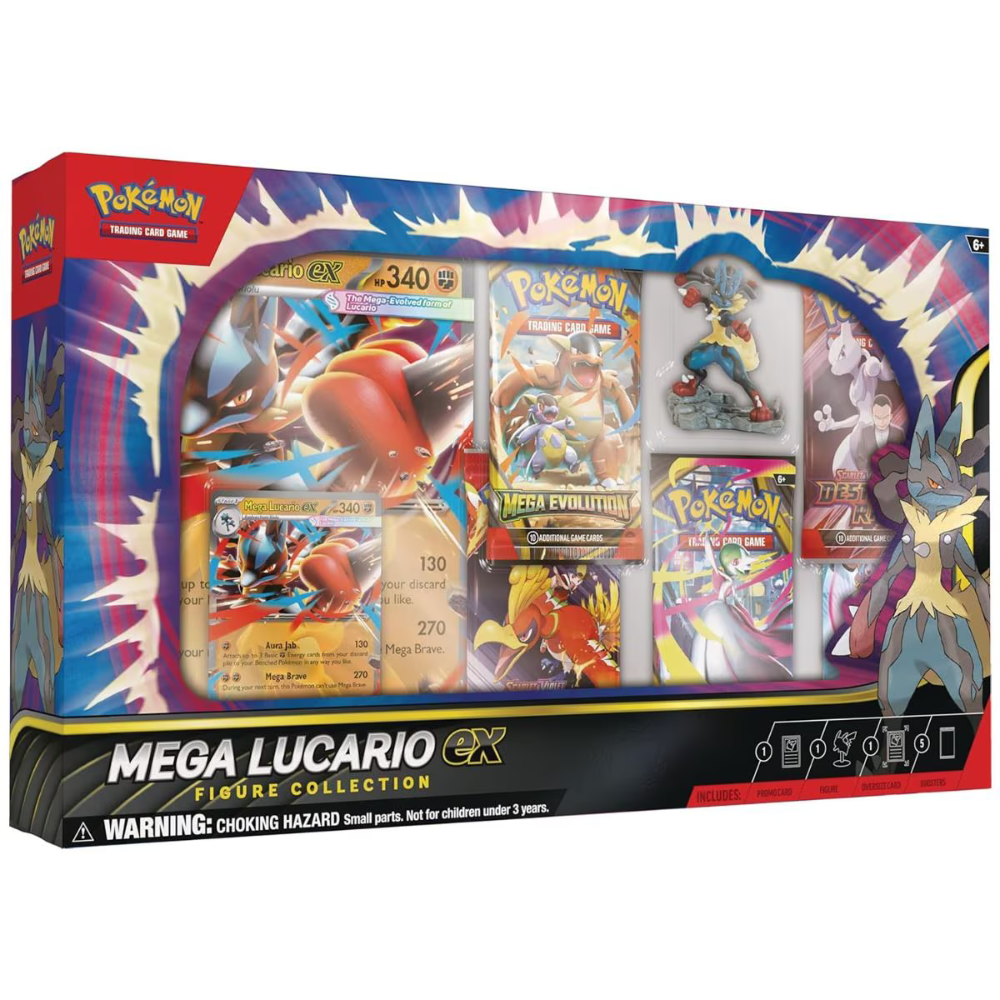 Pokémon TCG: Mega Lucario EX Figure Collection