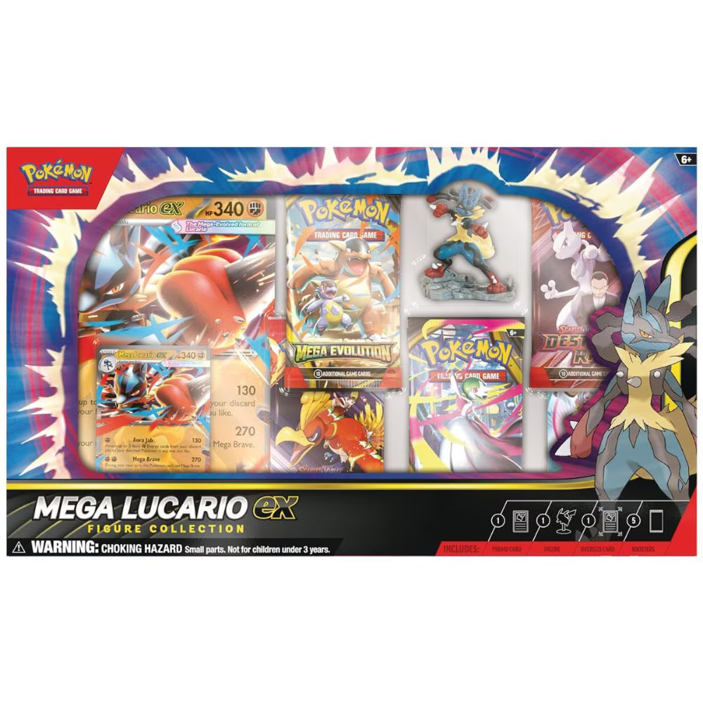 Pokémon TCG: Mega Lucario EX Figure Collection
