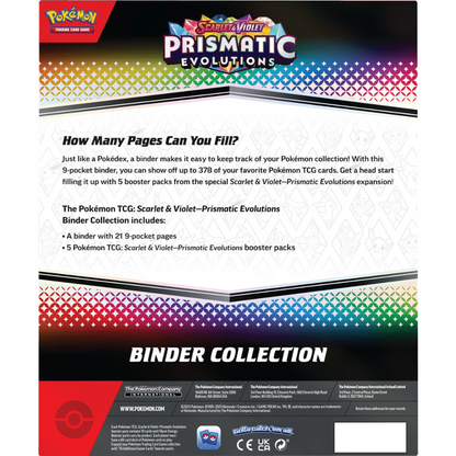 Pokémon Scarlet & Violet Prismatic Evolutions Binder Collection