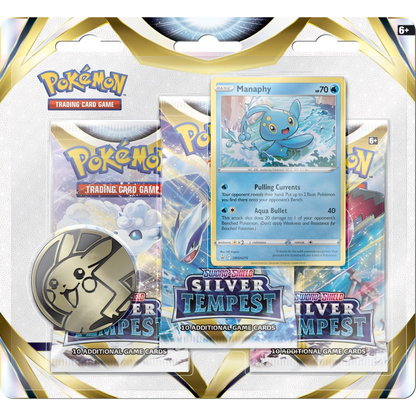 Pokémon Sword & Shield Silver Tempest 3-Pack Blister