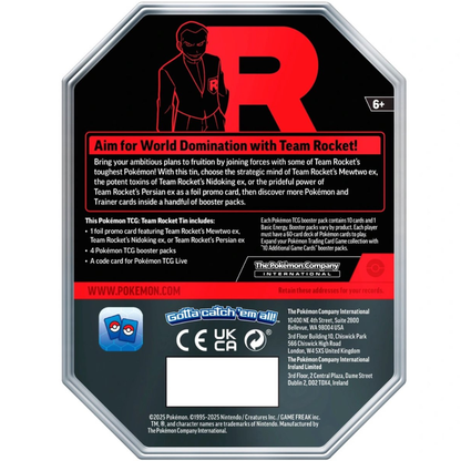 Pokémon Team Rocket EX Tin – Persian