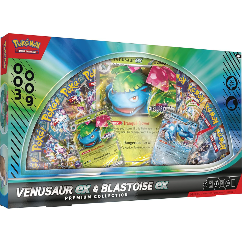 Pokémon TCG: Venusaur EX & Blastoise EX Premium Collection