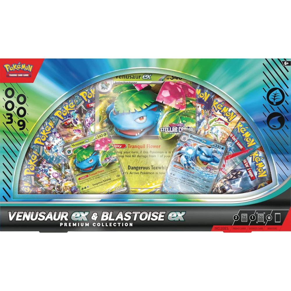 Pokémon TCG: Venusaur EX & Blastoise EX Premium Collection