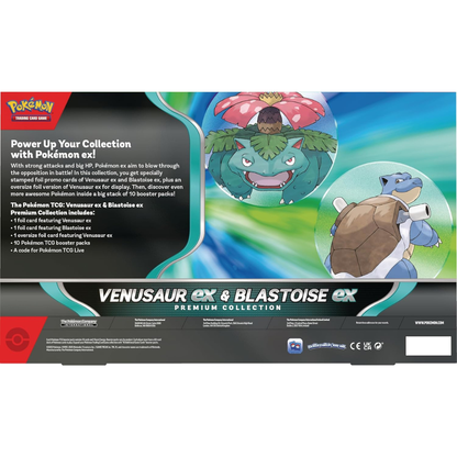 Pokémon TCG: Venusaur EX & Blastoise EX Premium Collection